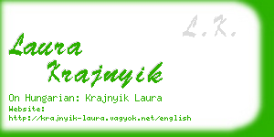 laura krajnyik business card